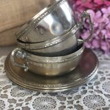 Set of 3 old "silverware" cups