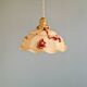 Art Deco pendant light in marbled opaline glass, 1920s-30s