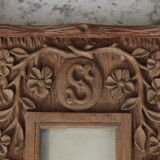 Black forest frame carved wood