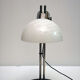 70's table lamp in glass and metal produced by Zonca