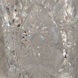 Vintage bohemian cut crystal vase