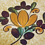 Vintage Boch La Louvière Corfou Collection Large Round Plate