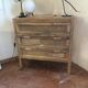 Mango wood chest of drawers with 3 drawers