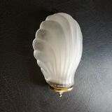 Glass shell sconce