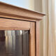 Vitrine vaisselier buffet chêne massif rénovée