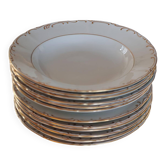 Set of flat and soup plates
