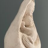 Virgin and child plaster sculpture