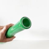 Green opaline Italian bottle 1960 EMPOLI