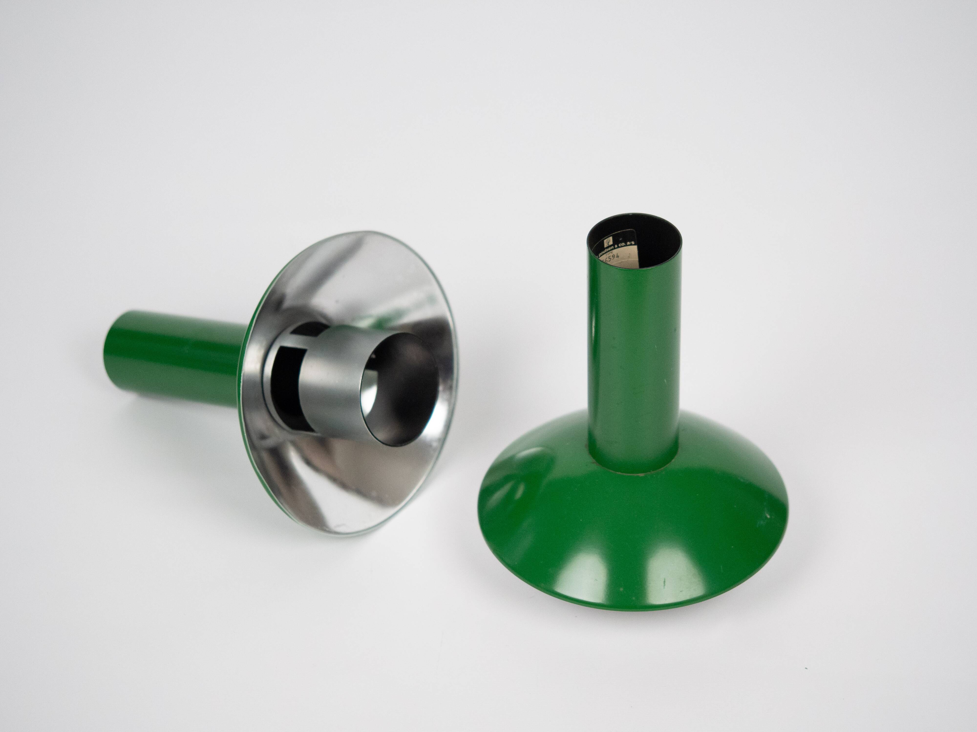 Pair of 2 Danish vintage lamps Louise by Louis Poulsen, 1970s