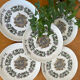 Ensemble de 5 assiettes à fromage Gien vintage