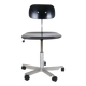 Adjustable Fritz Hansen / Kevi office chair by Jørgen Rasmussen / black / mid-century Danish modern design