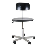 Adjustable Fritz Hansen / Kevi office chair by Jørgen Rasmussen / black / mid-century Danish modern design