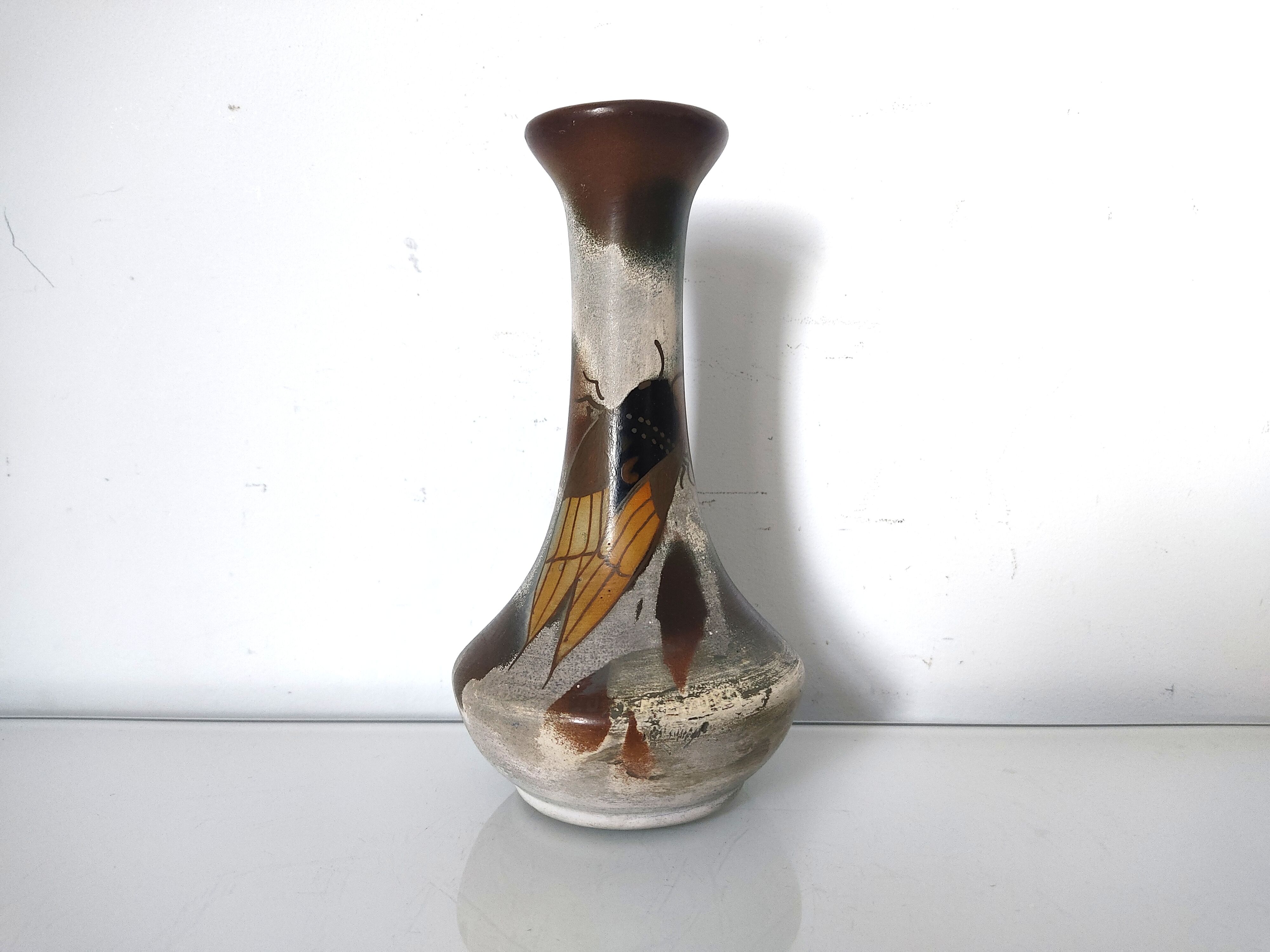 Cicada ceramic vase