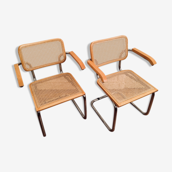 Paire de fauteuils Cesca B64 by Marcel Breuer