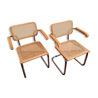 Paire de fauteuils Cesca B64 by Marcel Breuer