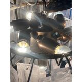 Contemporary Strips “Listelli Alabastro” Murano Glass Chandelier