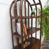 Rattan canning shelf