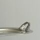 Vintage silver plateau with knot handles.