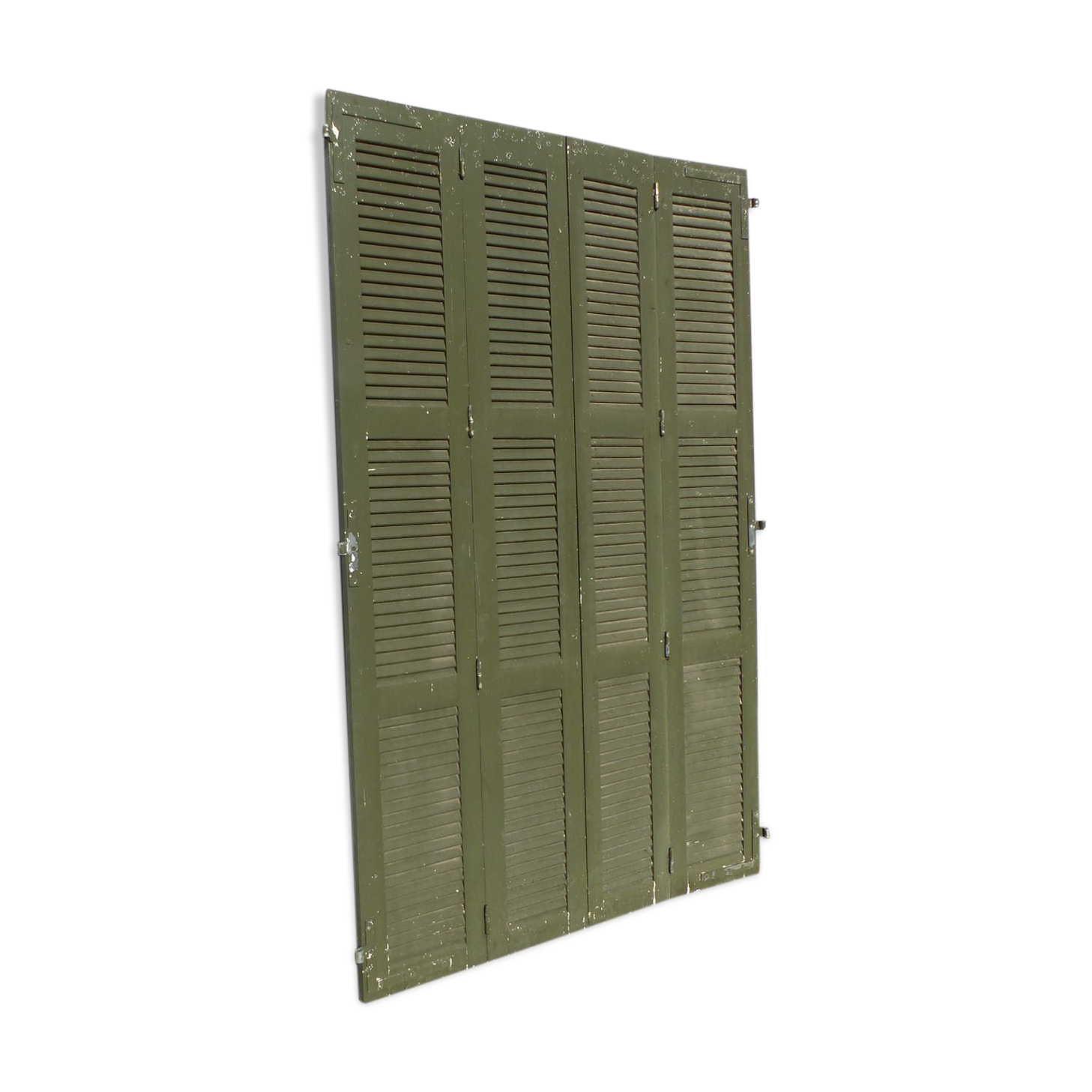 Set of 4 wooden shutters width 140 cm height 228 cm