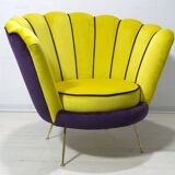 Radice & Minotti Mid-Century Modern Italian Velvet Armchair, 1950s
