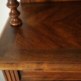 Louis XVI style music cabinet display case in 20th century walnut