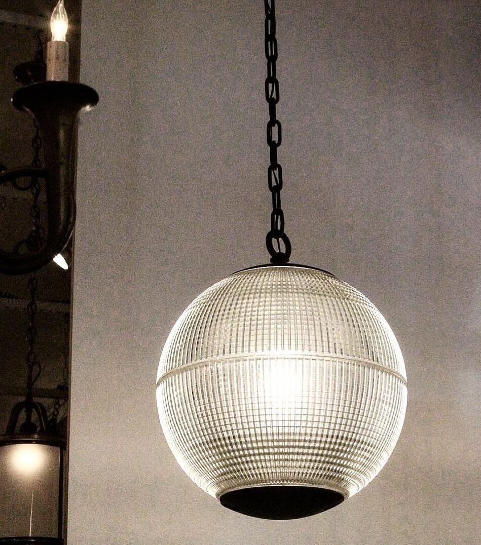 Holophane ball suspension 1960