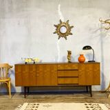 Vintage sideboard with metal legs