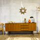 Vintage sideboard with metal legs