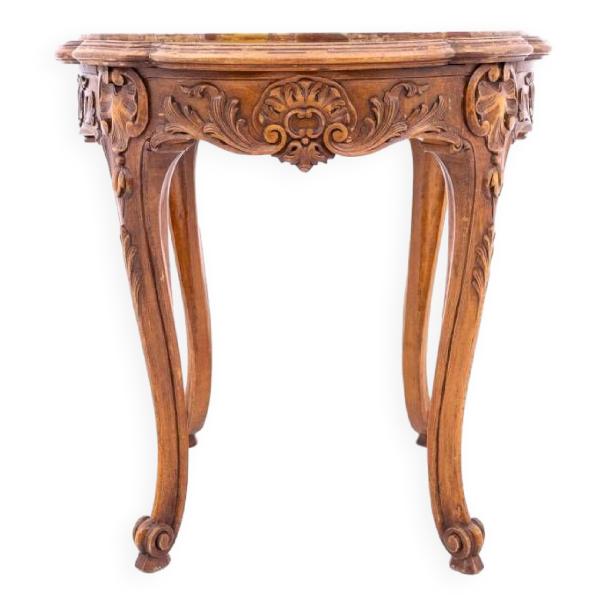 Table with a marble top, France, circa 1870.