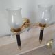 Pair of vintage 50s wall lights, 2 sconces