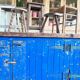 Old large workbench with original patina