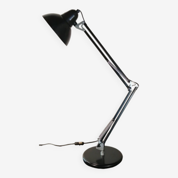 Lampe de bureau articulé Aluminor noir fabriqué en France vintage 1970