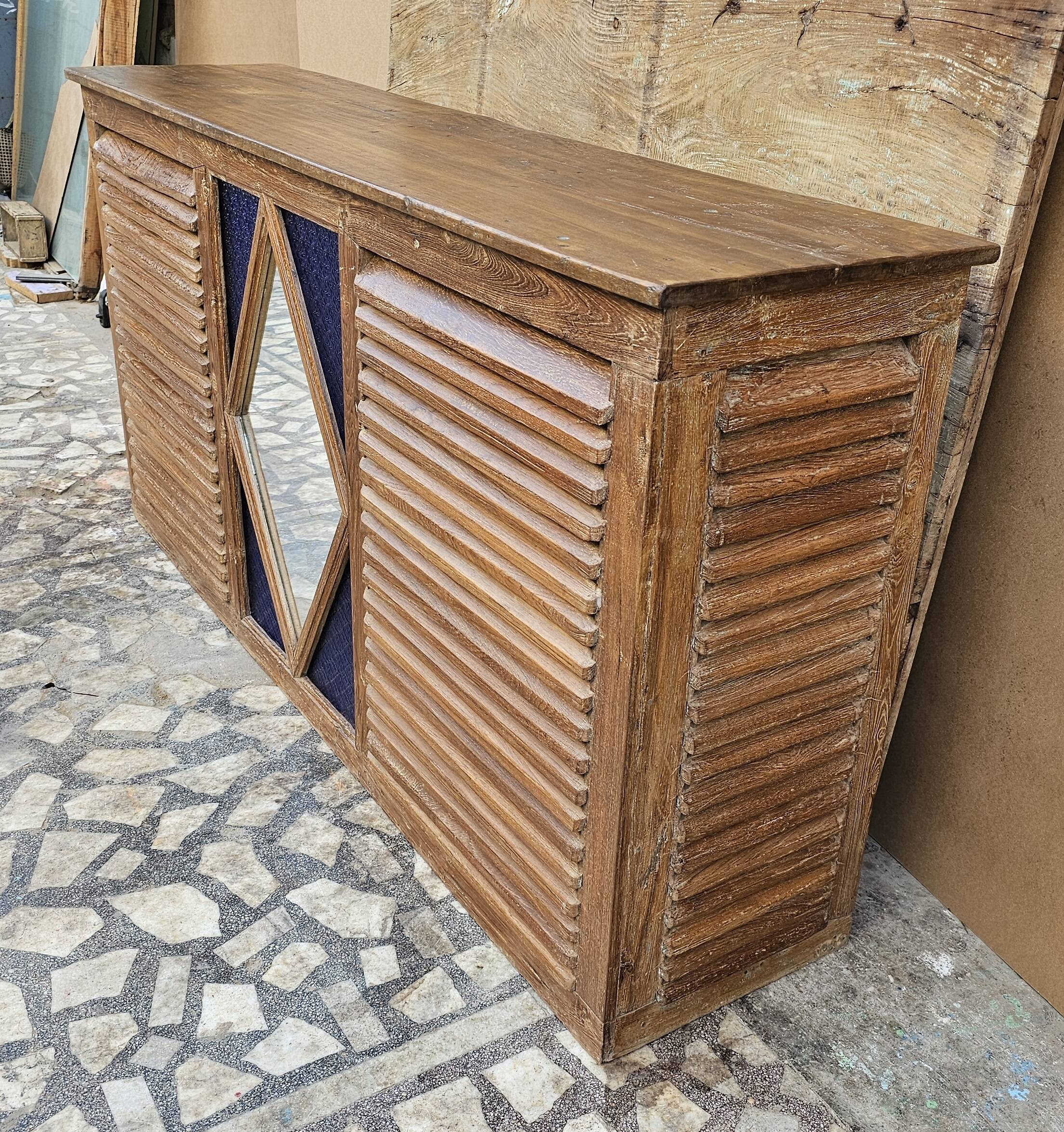 Old teak shop counter from Burma.
