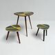 Set of 3 restored plant stands from France, 1960s