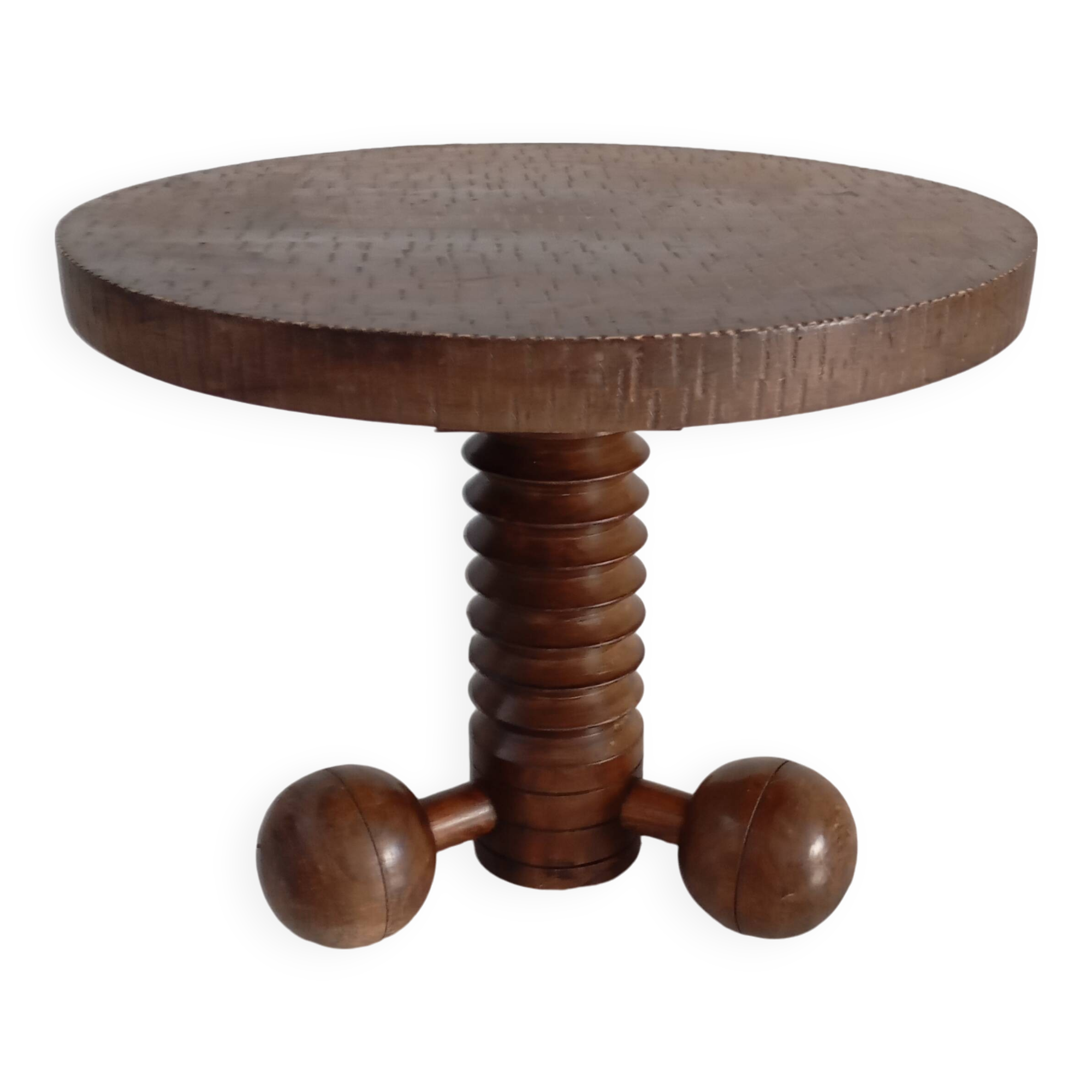 Charles Dudouyt style Pedestal Table
