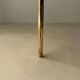 Vintage brass side table with smoked glass, 1970s