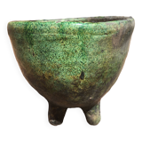 Tamegroute pottery enamelled pot cover