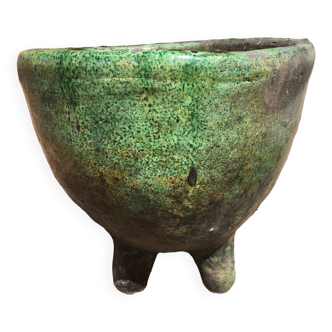Poterie de tamegroute cache pot émaillée