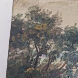 Tableau, huile sur toile signé Jean Dufau, XIXème s.