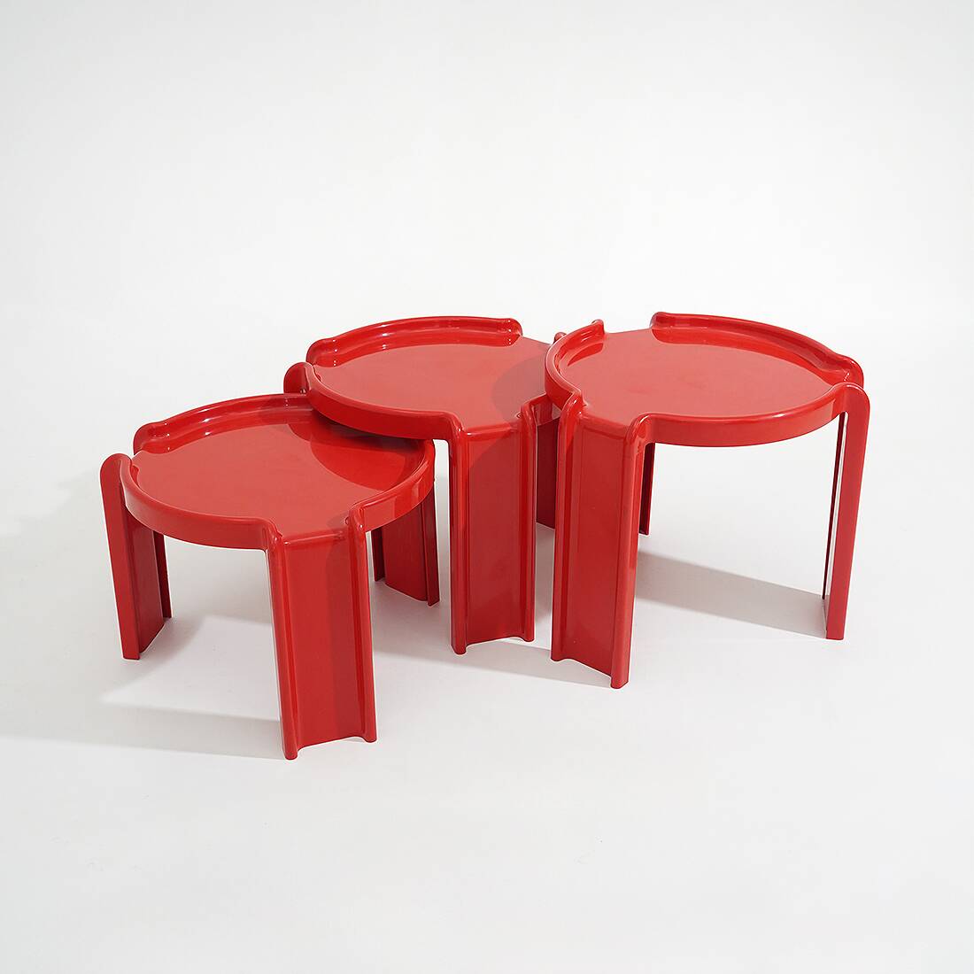 3 coffee tables by Giotto Stoppino for Kartell, 1960s