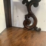Napoleon III corner shelf in solid walnut, 19th century