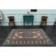 1970s Vintage Turkish Oushak Handmade Wool Cotton Pink Area Rug 151x225