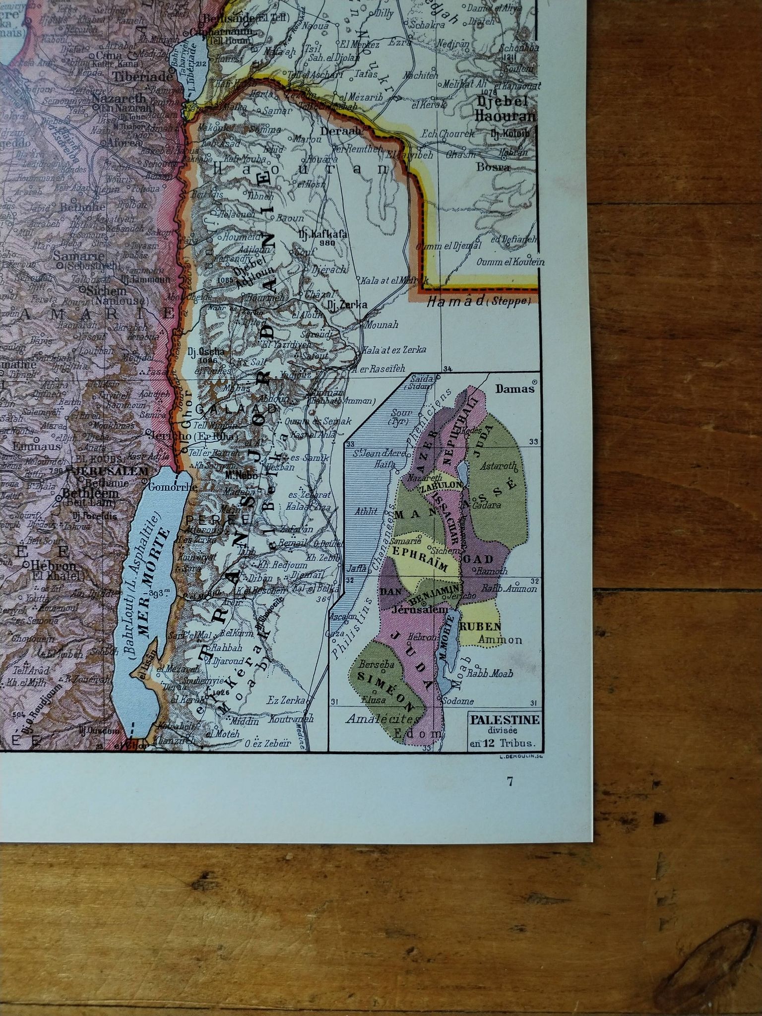 Original lithograph on Palestine