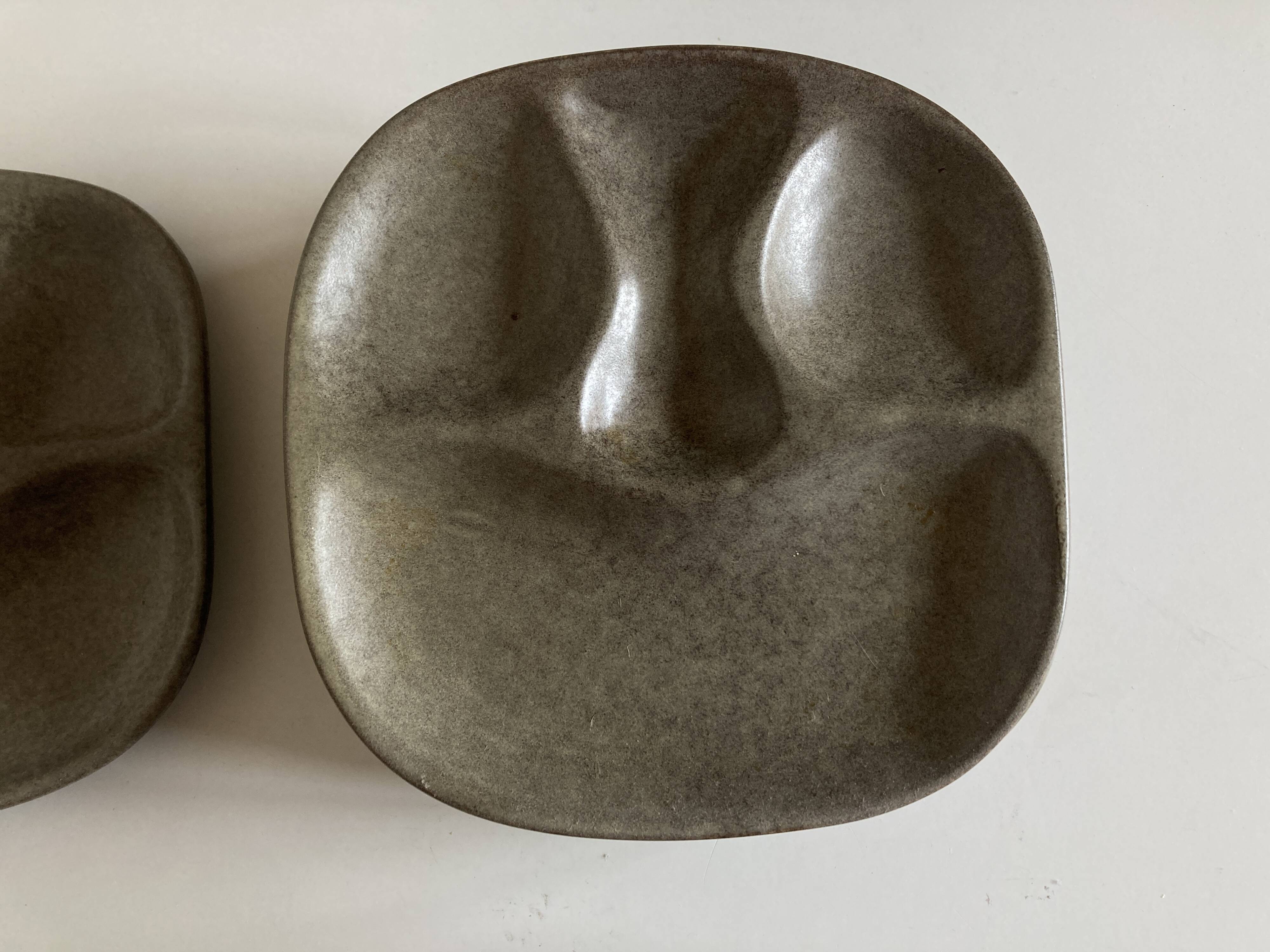 Set of 8 mid-century pottery plates Max Idlas 1960