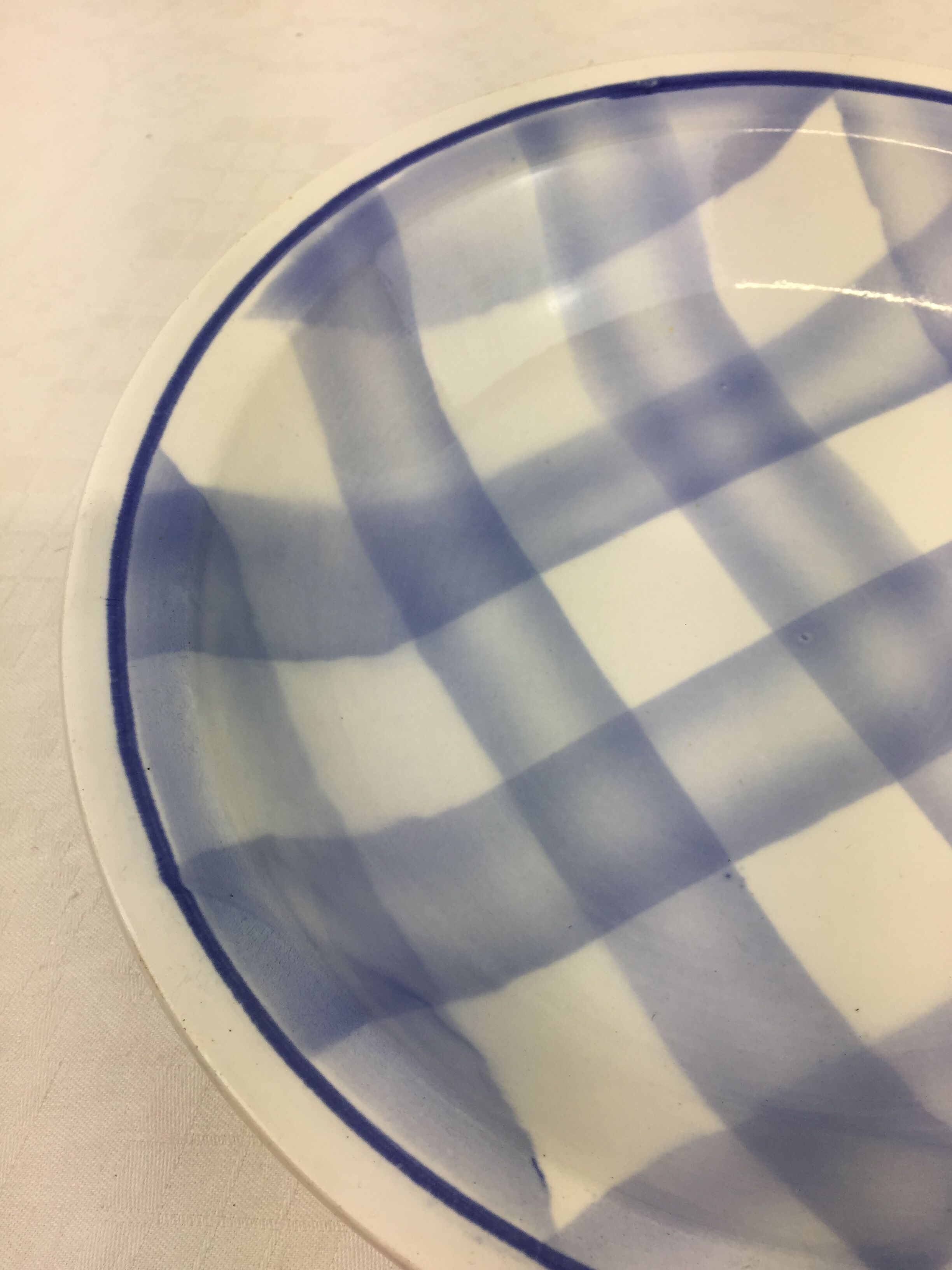 Old artisanal dish made in France not stamped