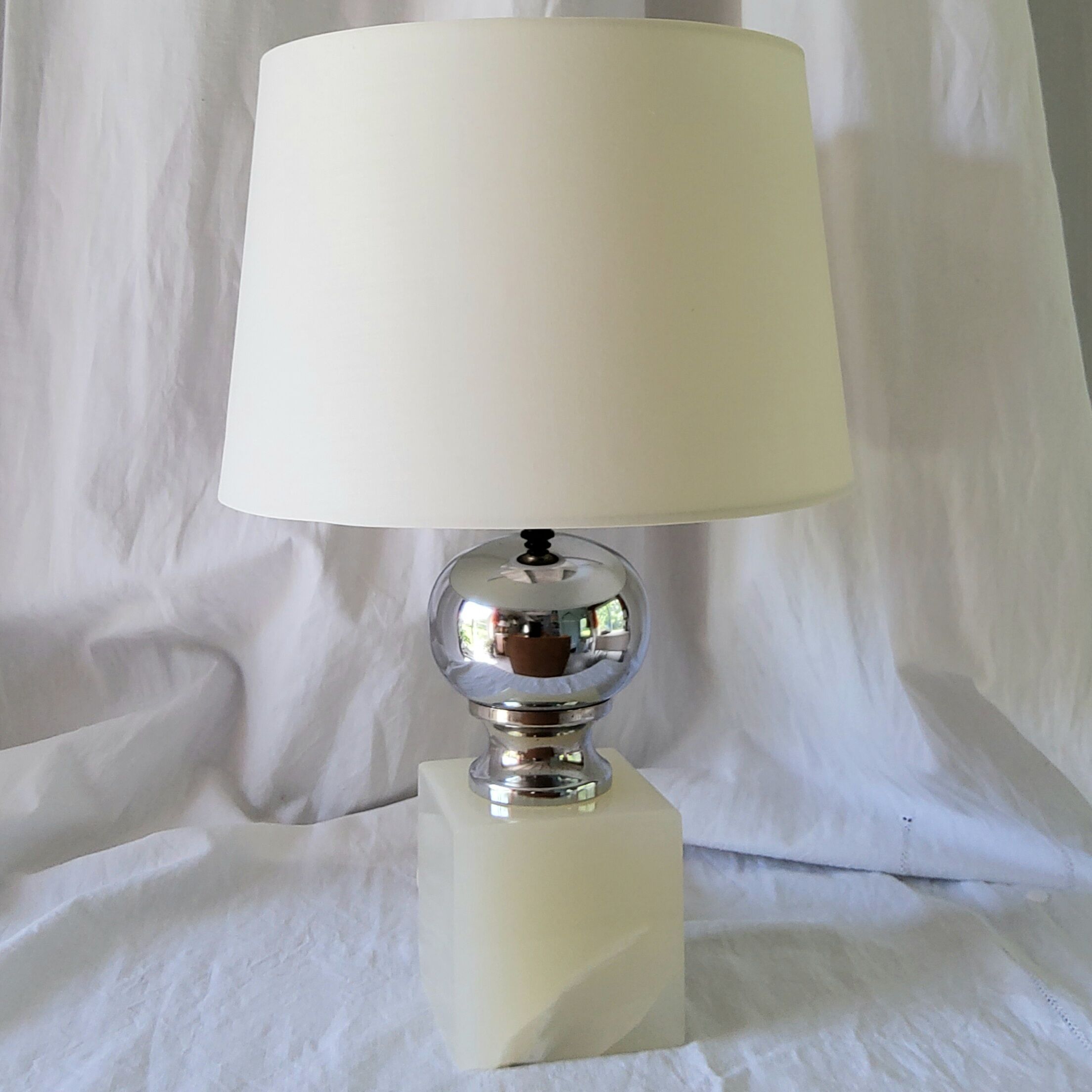 Large Philippe Barbier lamp
