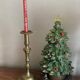Large brass candle holder