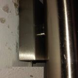 Paire d'appliques tubes inox années 70/80
