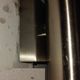 Pair of stainless steel tube wall lights from the 70s/80s