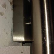 Paire d'appliques tubes inox années 70/80